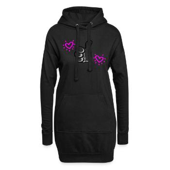ELUE meilleure maman - Sweat-shirt à capuche long Femme - noir - Devant