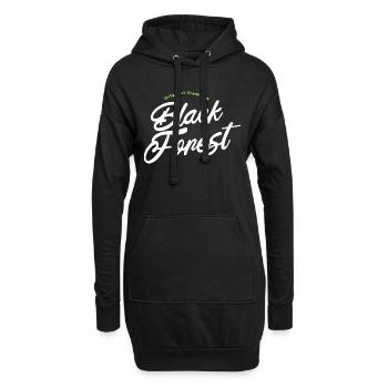 Original Schwarzwald - original from Black Forest - Hoodie-Kleid - Schwarz - Vorne