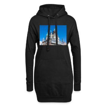 Chapelle Notre-Dame de Bon Secours, Montréal, Québec - Sweat-shirt à capuche long Femme - noir - Devant