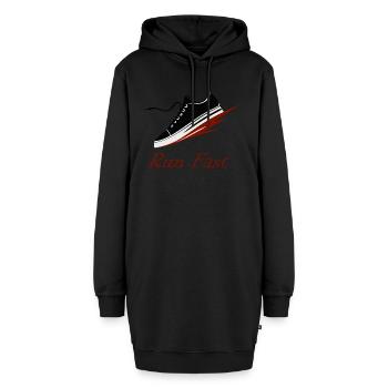 COOLE SCHUHE - Hoodie-Kleid - Schwarz - Vorne - AI Model Female 172 light (172cm)