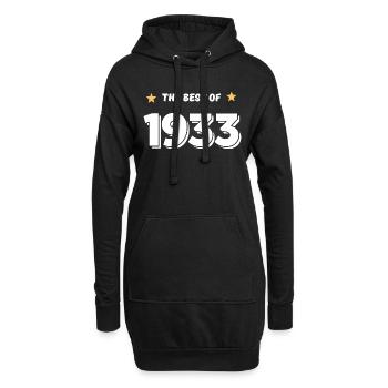 Das Beste von 1933 - Hoodie-Kleid - Schwarz - Vorne