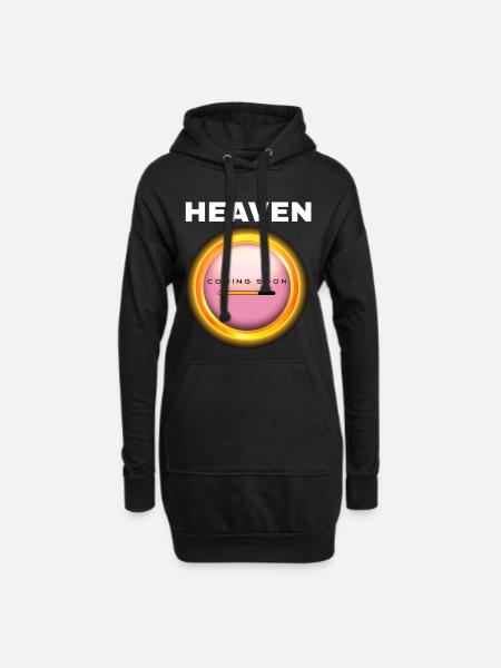 Heaven Coming Soon - Jesus kommt bald - Hoodie-Kleid - Schwarz