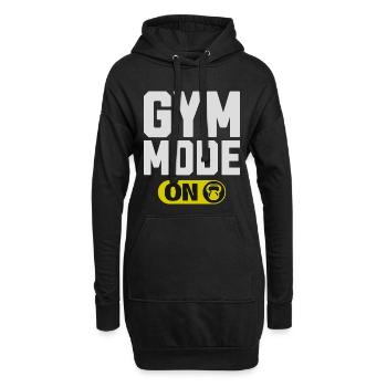 Mode Gym sur Graphique - Sweat-shirt à capuche long Femme - noir - Devant