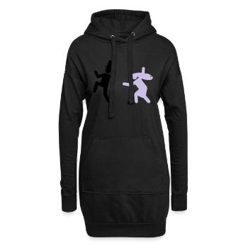 Running Groom - Hoodie-Kleid - Schwarz - Vorne