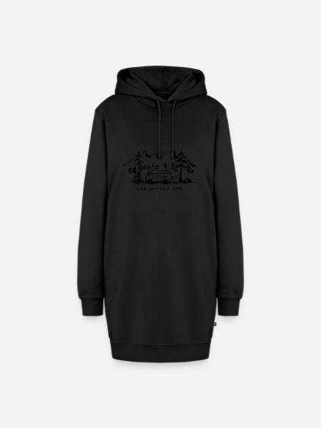 Die Camper Leben - Hoodie-Kleid - Schwarz
