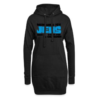 jens - Hoodie-Kleid - Schwarz - Vorne