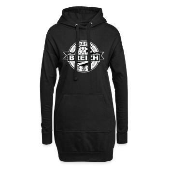 Bretagne - Breizh - Sweat-shirt à capuche long Femme - noir - Devant