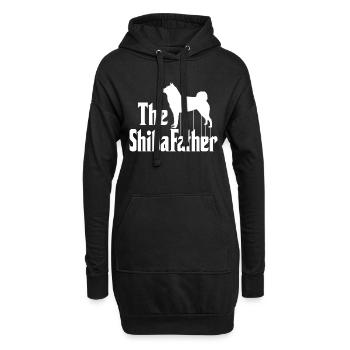 Drôle de Shiba Inu Master Parodie Akita Inu - Sweat-shirt à capuche long Femme - noir - Devant
