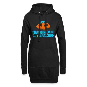 Gym Workout Homme Entraînement - Sweat-shirt à capuche long Femme - noir - Devant