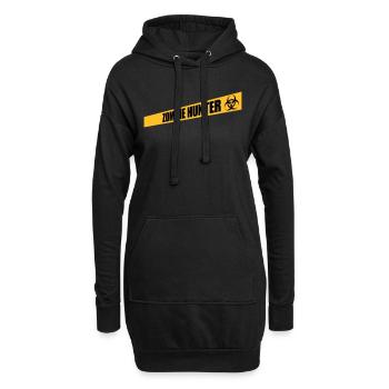 citation d’Halloween de chasseur de zombies - Sweat-shirt à capuche long Femme - noir - Devant