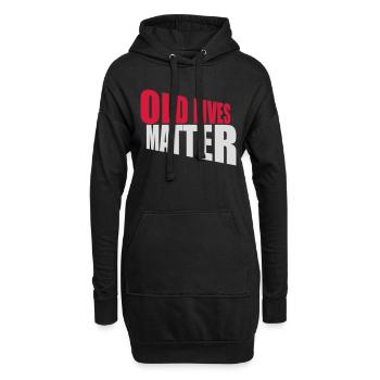 old lives matter Zitat - Hoodie-Kleid - Schwarz - Vorne