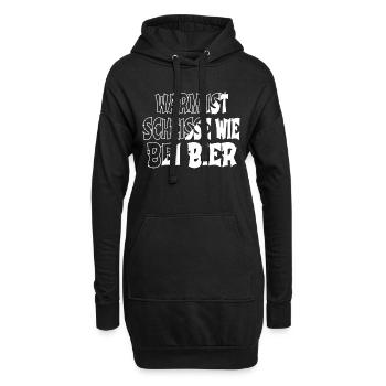 demonstration regenwald weihnachten umweltschutz - Hoodie-Kleid - Schwarz - Vorne
