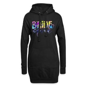 Braut Braut Hochzeit Junggesellenabschied Brautjungfernabschied - Hoodie-Kleid - Schwarz - Vorne