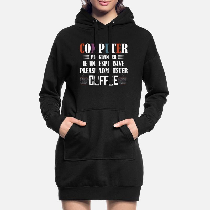 Codage de logiciels de programmation informatique Sweat-shirt à capuche long Femme