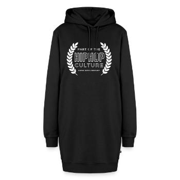 PART OF THE HIP HOP CULTURE SINCE 20TH CENTUTRY - Hoodie-Kleid - Schwarz - Vorne