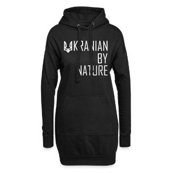 Von Natur aus Ukrainer - Hoodie-Kleid - Schwarz - Vorne
