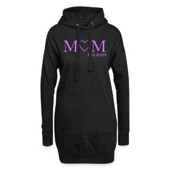 mom est 2023 - Hoodie-Kleid - Schwarz - Vorne
