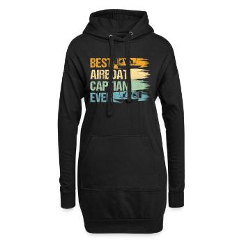 Meilleur hydroglisseur Captian Jamais Hydroplane Hélice Swa - Sweat-shirt à capuche long Femme - noir - Devant