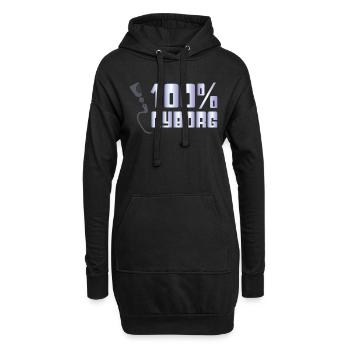 Lustiges Amputation und Beinprothesen - Hoodie-Kleid - Schwarz - Vorne