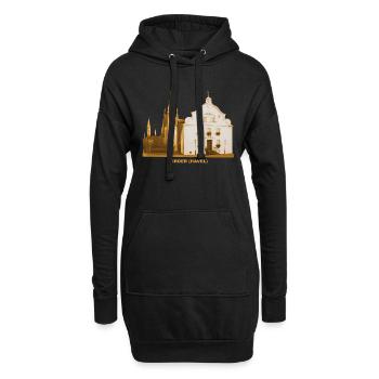 Werder Havel Altes Rathaus Kirche Brandenburg - Hoodie-Kleid - Schwarz - Vorne