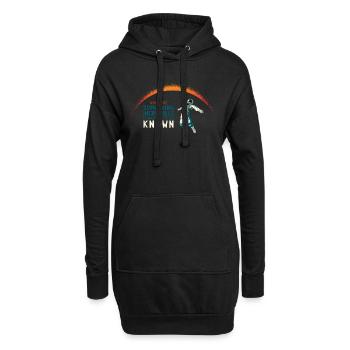 8 avril 2024. Quelque chose d’incroyable vous attend - Sweat-shirt à capuche long Femme - noir - Devant