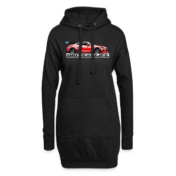 Rennwagen - Drive of my Life (Red-Edition) - Hoodie-Kleid - Schwarz - Vorne
