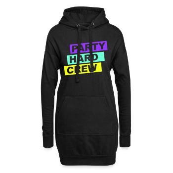 Fête Dur Membre de l’équipe Club Amis Célébrer - Sweat-shirt à capuche long Femme - noir - Devant