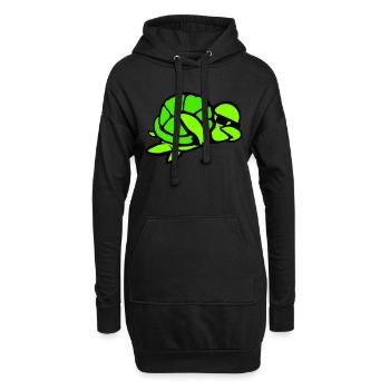 Tortue d’eau Dabbing Dab Dance Lunettes de soleil - Sweat-shirt à capuche long Femme - noir - Devant