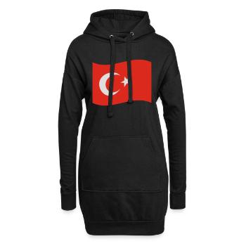 Türkei - Hoodie-Kleid - Schwarz - Vorne