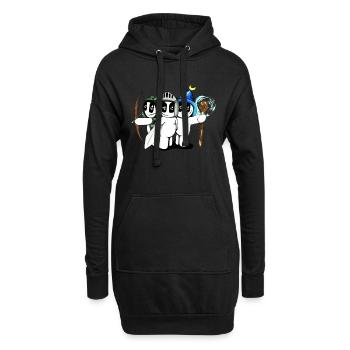 Medievalsnap - Sweat-shirt à capuche long Femme - noir - Devant