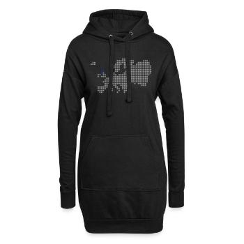 Schottland - Hoodie-Kleid - Schwarz - Vorne