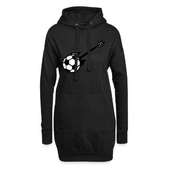 elektrische Fußballgitarre - Hoodie-Kleid - Schwarz - Vorne