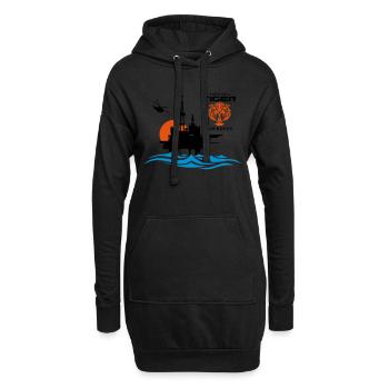 North Sea Tiger Oil Rig Platform Aberdeen - Hoodie Dress - black - Front