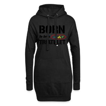 Triathlon - Sweat-shirt à capuche long Femme - noir - Devant