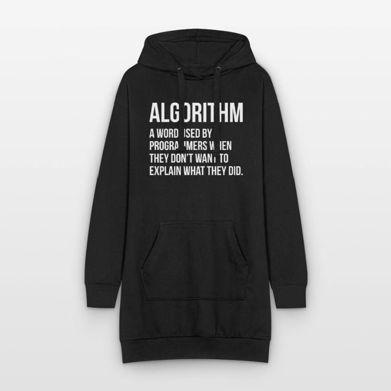 Cadeau informatique de programmation d'algorithme Sweat-shirt à capuche long Femme