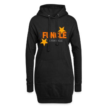 funcle the fun uncle - Hoodie-Kleid - Schwarz - Vorne