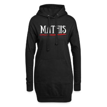 Mathis Prénom Naissance Anniversaire Cadeau - Sweat-shirt à capuche long Femme - noir - Devant