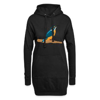 Kingfisher - Hoodie Dress - black - Front