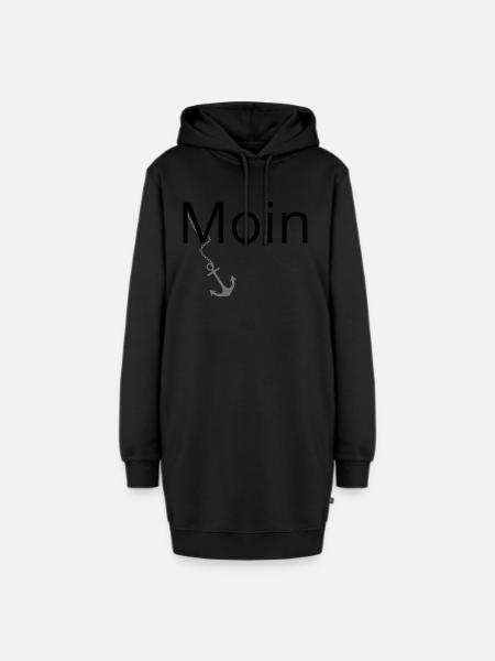Moin - Hoodie-Kleid - Schwarz