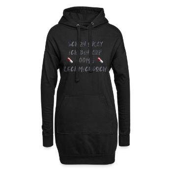 Büro lustiger Spruch Laune Geschenkidee Medikament - Hoodie-Kleid - Schwarz - Vorne