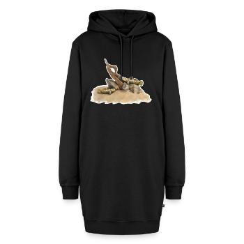 Rhinogobius formosanus,Gobiidae aquarium fisch - Hoodie-Kleid - Schwarz - Vorne