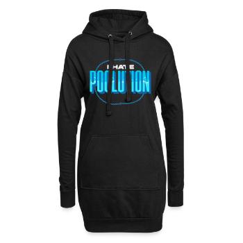 Pool Guy Cleaner Pool Service Je déteste Poolution Pun - Sweat-shirt à capuche long Femme - noir - Devant