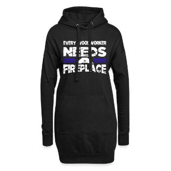 blogger men a carpenters prayer tshirts apprentice - Hoodie-Kleid - Schwarz - Vorne