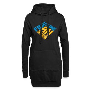 fight like ukrainians Zitat - Hoodie-Kleid - Schwarz - Vorne