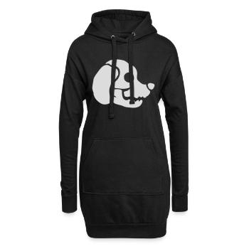 Skull Dog Halloween Squelette - Sweat-shirt à capuche long Femme - noir - Devant