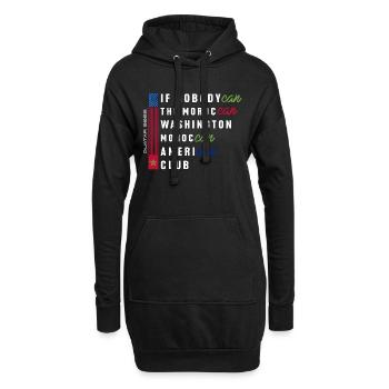 IF NOBODYCAN THE MOROCCAN WASHIGTON MORROCAN - Hoodie Dress - black - Front