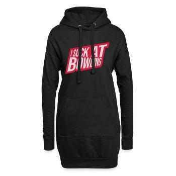 Je suis nul au bowling - Sweat-shirt à capuche long Femme - noir - Devant