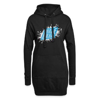 inhale exhale yoga Zitat - Hoodie-Kleid - Schwarz - Vorne