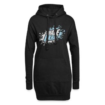 inhale exhale yoga Zitat - Hoodie-Kleid - Schwarz - Vorne