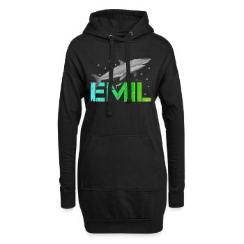 Emil Geburtstag Emil Namenstag - Hoodie-Kleid - Schwarz - Vorne